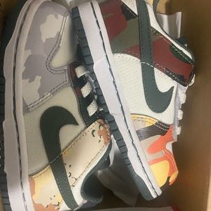 Brand new Nike dunk low camo